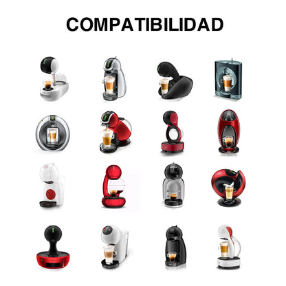 Capsule pour Dolce Gusto en acier inoxydable+push+brossette