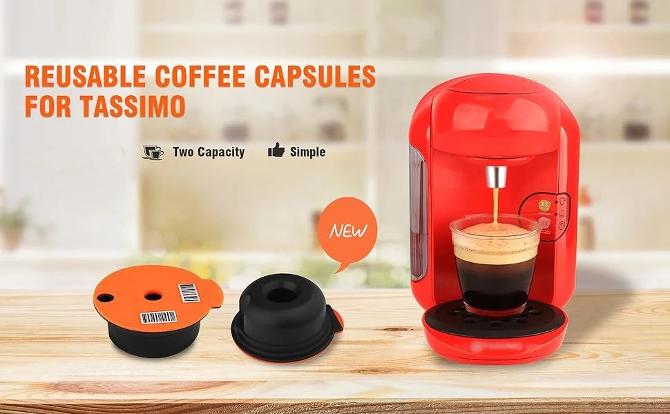 Capsules de café réutilisables, 60ML/180ML, pour Machine à café Tassimo