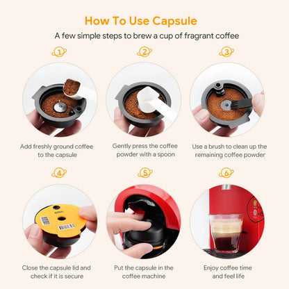 Capsules de café + push+ brossette. compatible avec la machine à café Bosch Tassimo